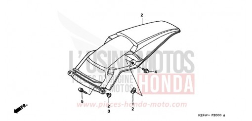KOTFLUEGEL, HINTEN CR125RW de 1998